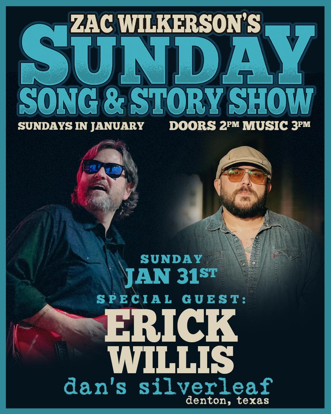 Zac Wilkerson's Sunday Song & Story w/ Erick Willis - Live at Dan's Silverleaf
