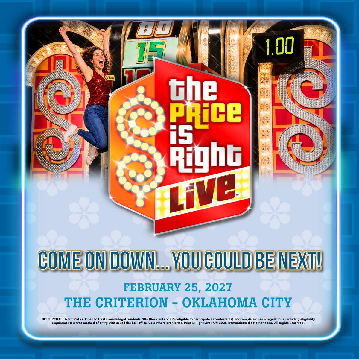 THE PRICE IS RIGHT LIVE – ON STAGE