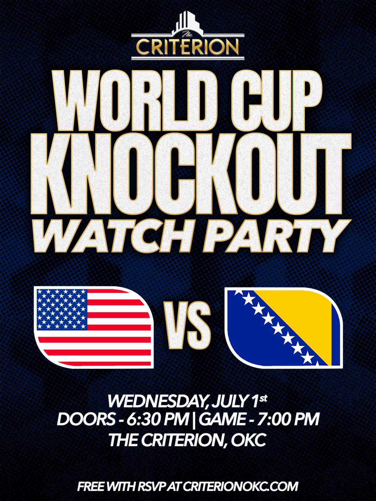 Free World Cup Knockout Watch Party