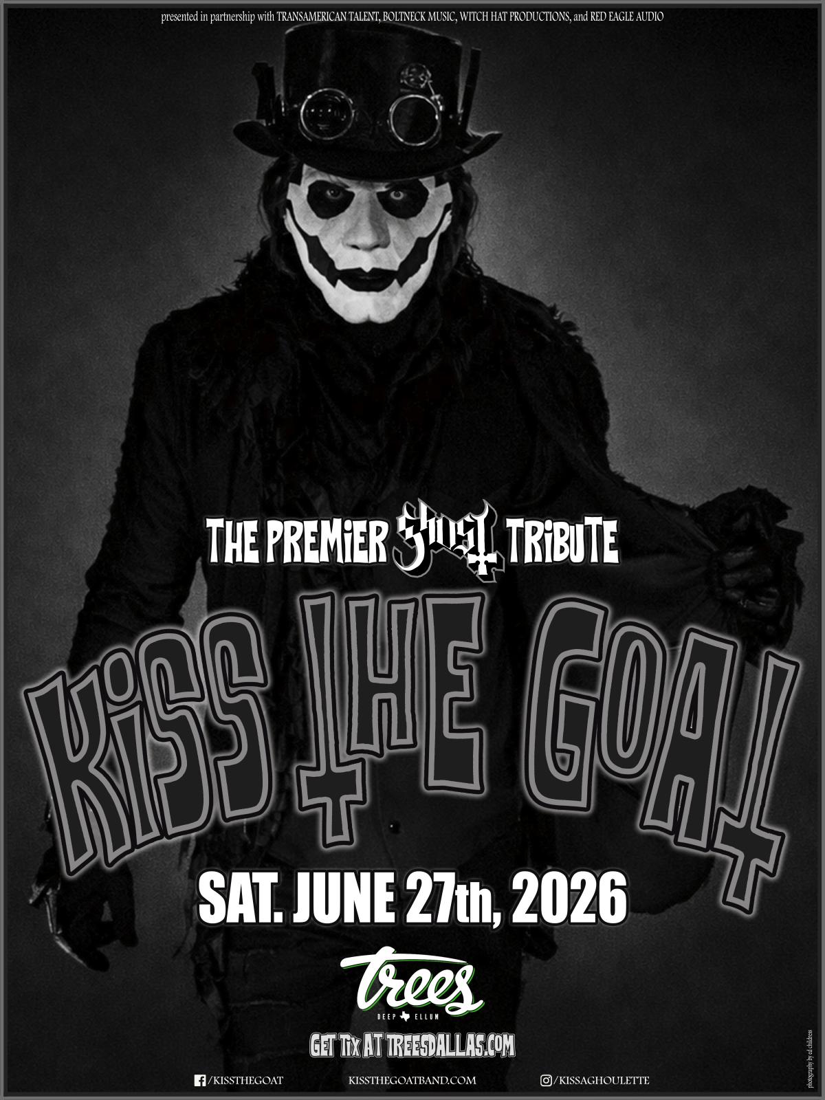 THE PREMIER GHOST TRIBUTE: KISS THE GOAT