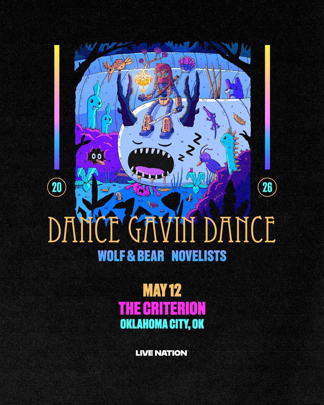 Dance Gavin Dance with Special Guests Wolf & Bear and Novelists