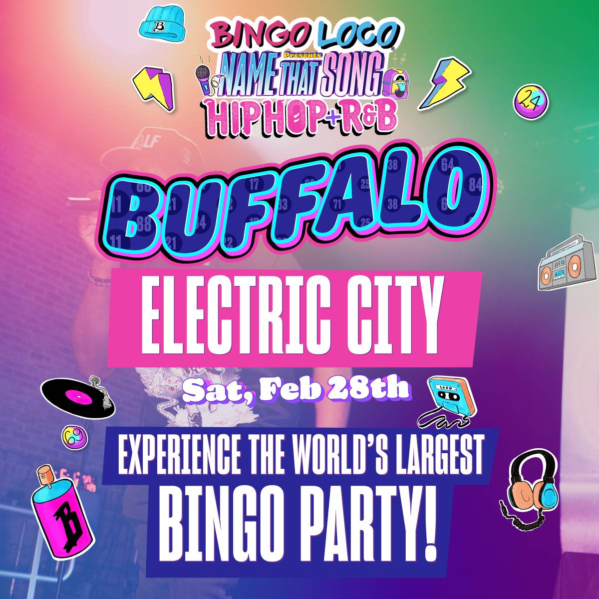 Bingo Loco Presents: Hip-Hop Bingo Music Trivia