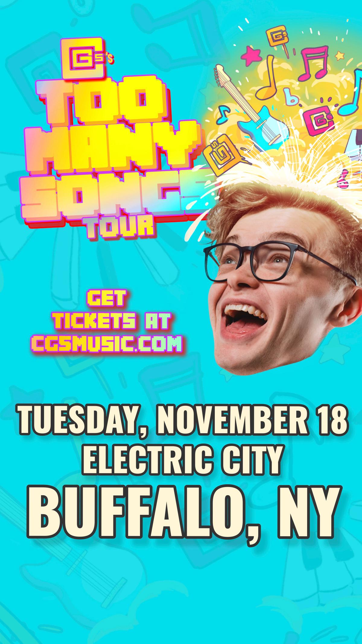 CG5 Presents: The TOO MANY SONGS Tour
